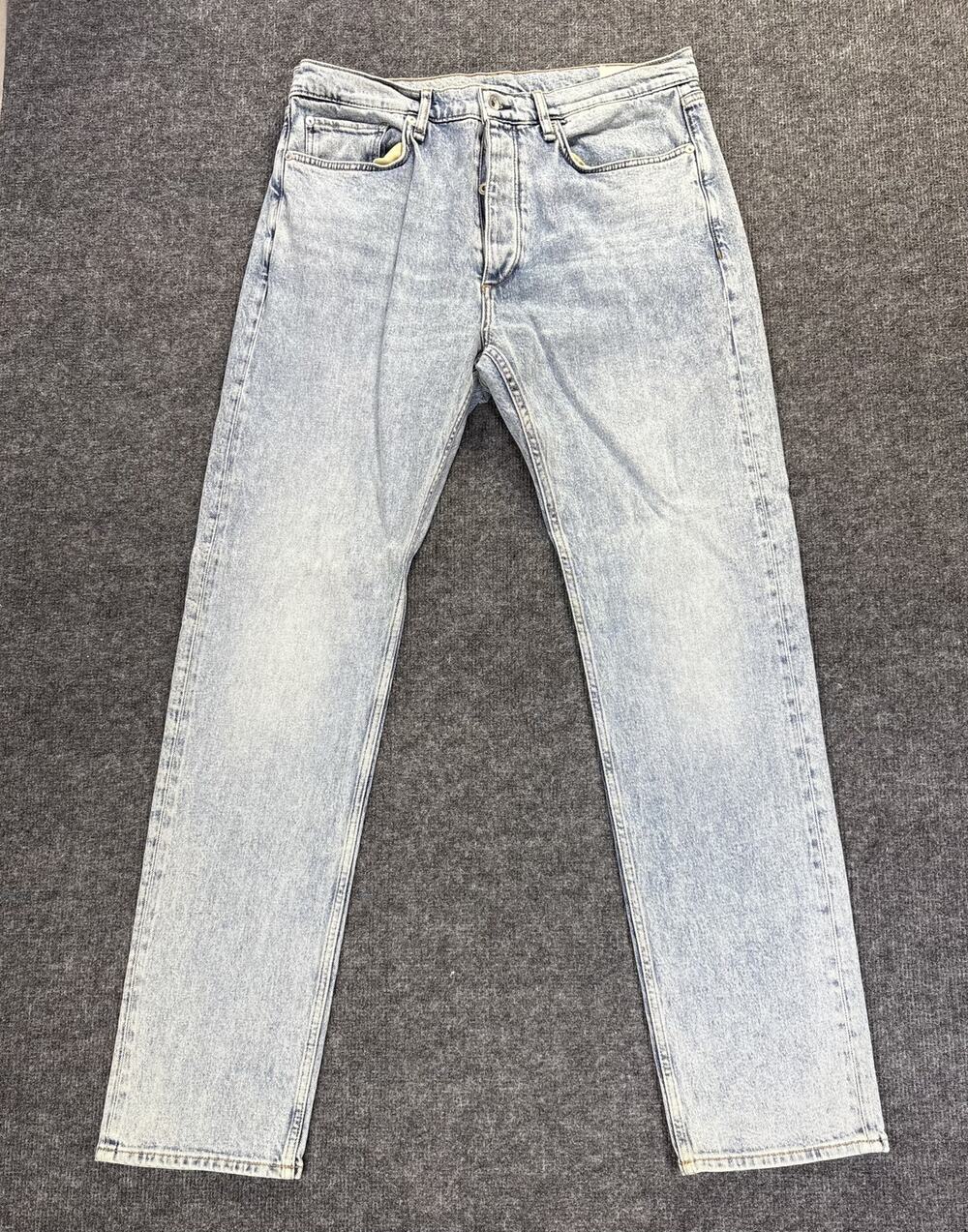 Rag & Bone Fit 4 Straight Jeans Mens 36x32 Light Wash Denim Designer